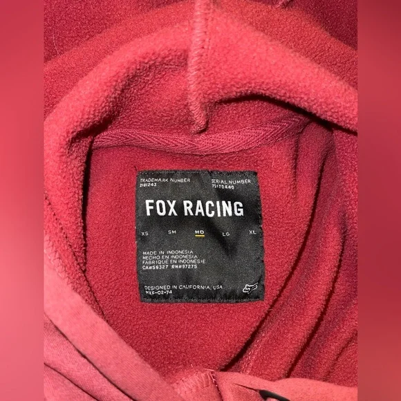 Burnt Orange Fox Hoodie - Picture 3 of 3